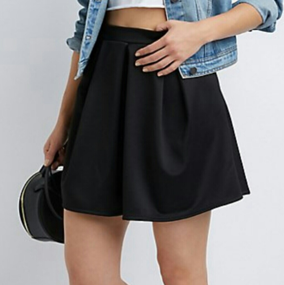 Zara Black skater skirt